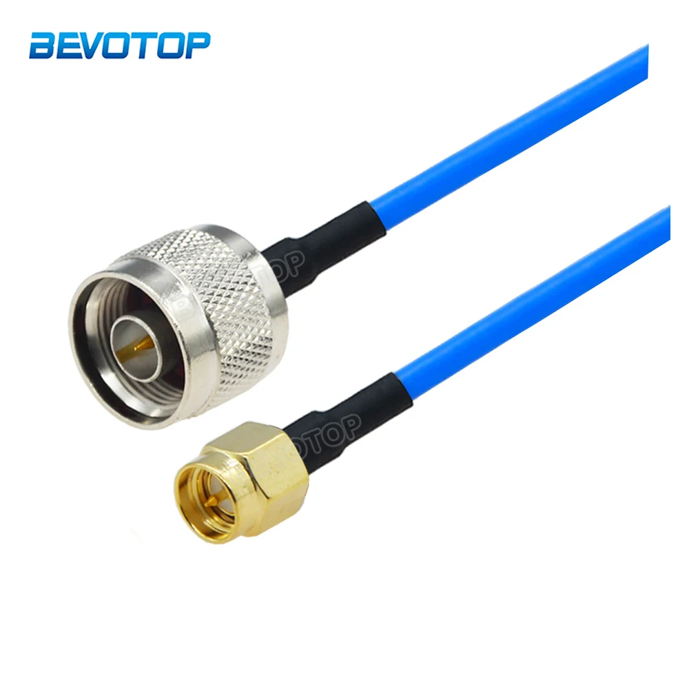 

1PCS N Male to SMA Male Plug RF Adapter Blue RG405 Coaxial Pigtail Cable Extension Jumper 50 Ohm 15CM 50CM 1M 2M 5M 10M