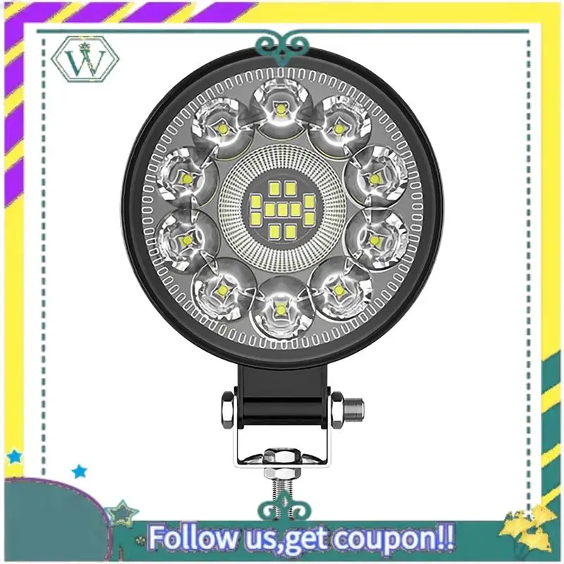 

Модернизированный автомобильный светодиодный рабочий фонарь 3-дюймовый круглый светодиодный прожектор Вспомогательный свет для модификации бездорожья для грузовика, трактора, квадроцикла, UTV, боа