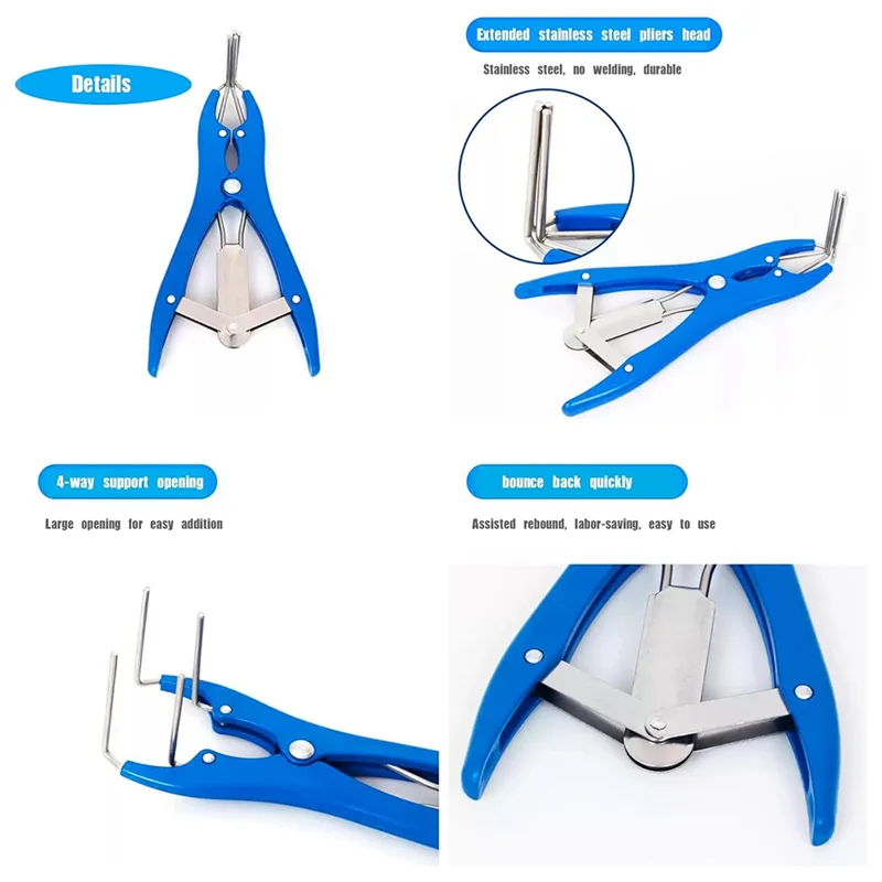 موسع فم البالون الممتد من الفولاذ المقاوم للصدأ، كماشة توسيع البالونات، أداة حشو البالونات، آلة حشو البالونات #4