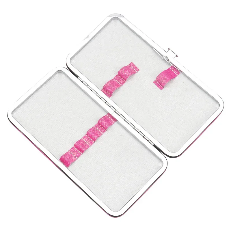 まつげエクステンションピンセット収納ボックス 7スロット 光沢のあるデザイン オーガナイザーケースバッグ ピンセット、まつげブラシ、アプリケーター収納用