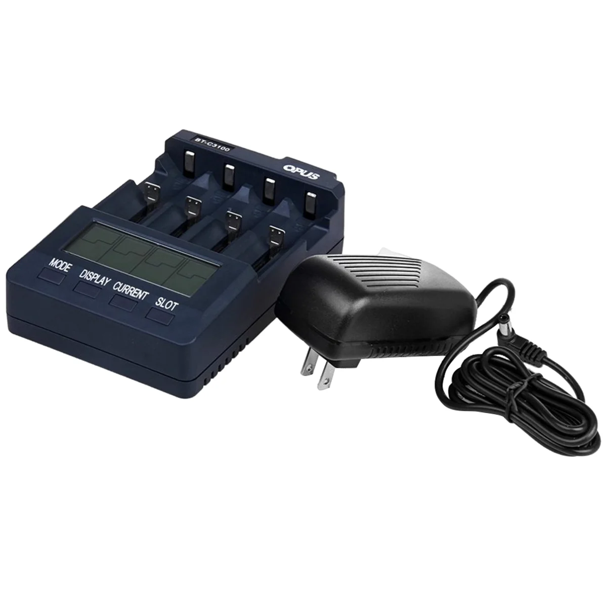 AT87-BT-C3100 4 Slots Smart Universal Battery Charger Adapter for Rechargeable Li-Ion Batteries US PLUG