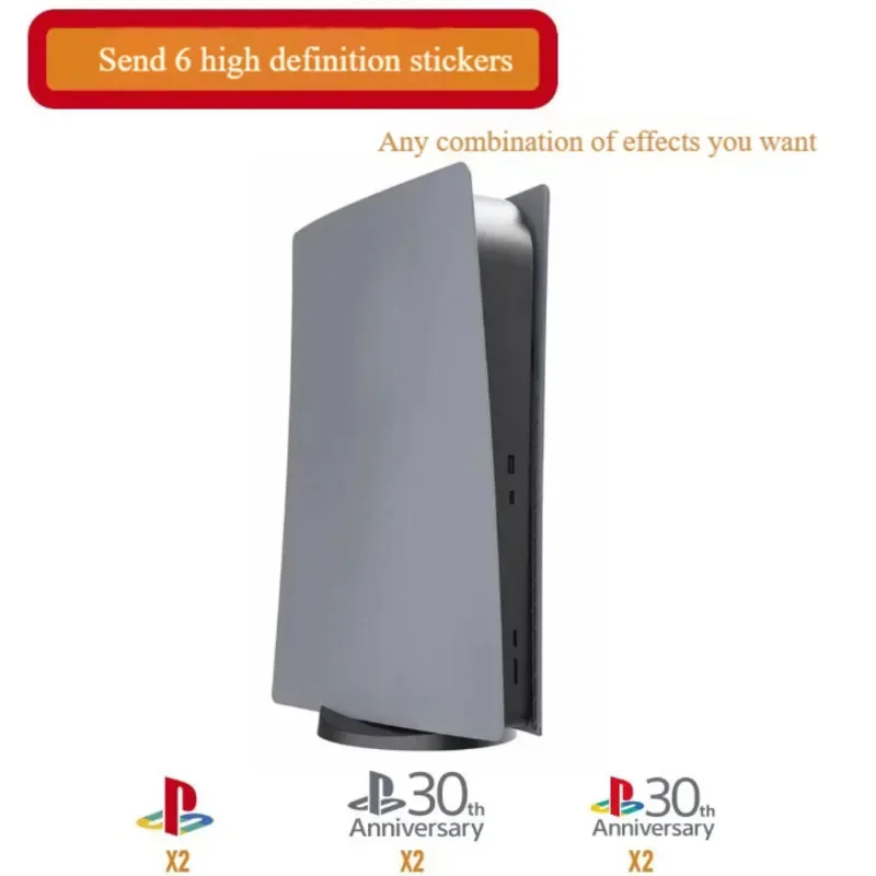 لـ PS5 إصدار الذكرى الثلاثين شل PS5 حافظة بديلة رمادية بلوري هدية عيد الميلاد