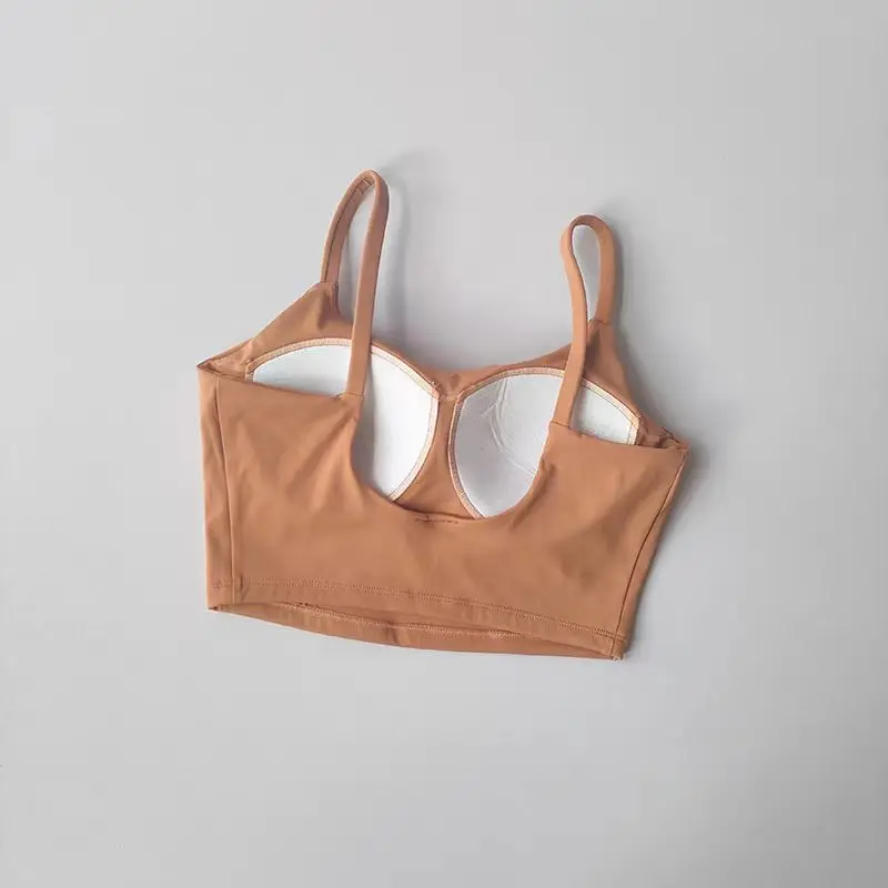 Soutien-gorge Push-Up respirant avec coussretours pour femme, sous-vêtements de sport, yoga, course à pied et fitness