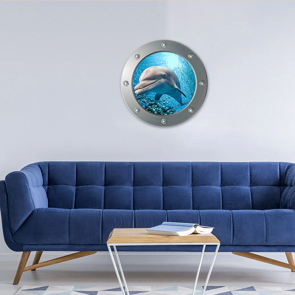 

Sticker for Living Room Dolphin Stickers Animal Ocean Decorative Bedroom Home Wall Baby