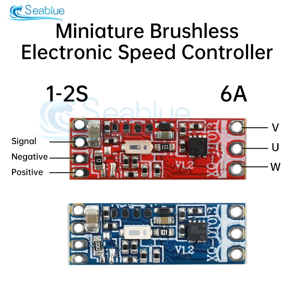 1S-2S DC 3.7V-8.4V 6A Micro Brushless Motor Driver Board Electric Regulator Drive For 1104 1106 1306 1407 1503 Brushless Motor