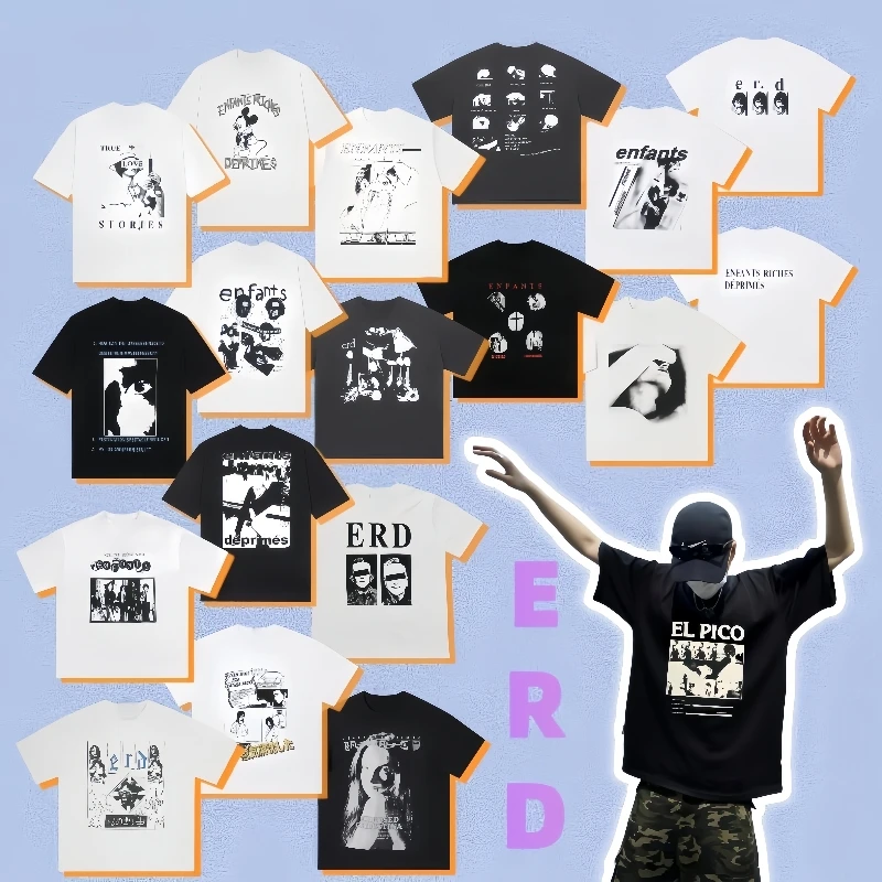 

Cotton round neck t-shirt, loose, short sleeves, neutral, casual, high quality, comfortable, street clothes, 2025