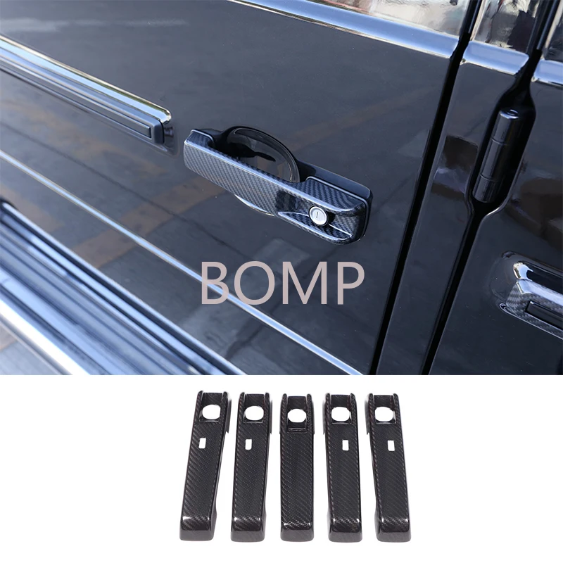BOMP For  Mercedes-Benz G-Class/W463 2025 Real Carbon Fiber Exterior Door Handle Protective Cover Auto Accessories With Comfort