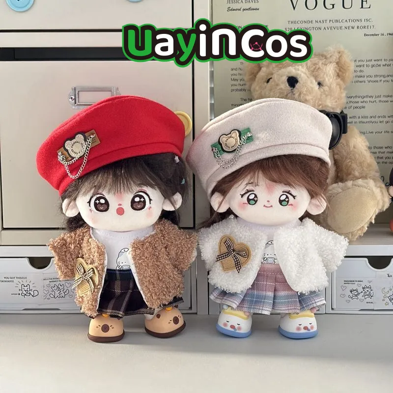 

20cm Doll Clothes Lolita Party Sweet Girl Dress Skirt Hat Clothing Suit Stuffed Plushies Doll Accessories Anime Toy Kids Gift
