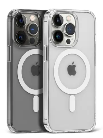 Magnetic Original Clear Case For iPhone 17 16 15 14 Plus 13 12 mini 11 Pro Max 16E 17E Funda For Magsafe Transparent Cover