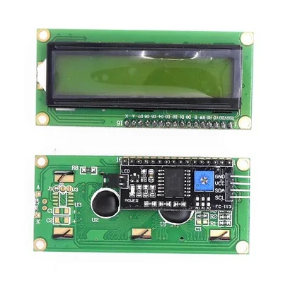 

Yellow and Green Screen IIC/I2C 1602 LCD Module Yellow and Green Provide Library File