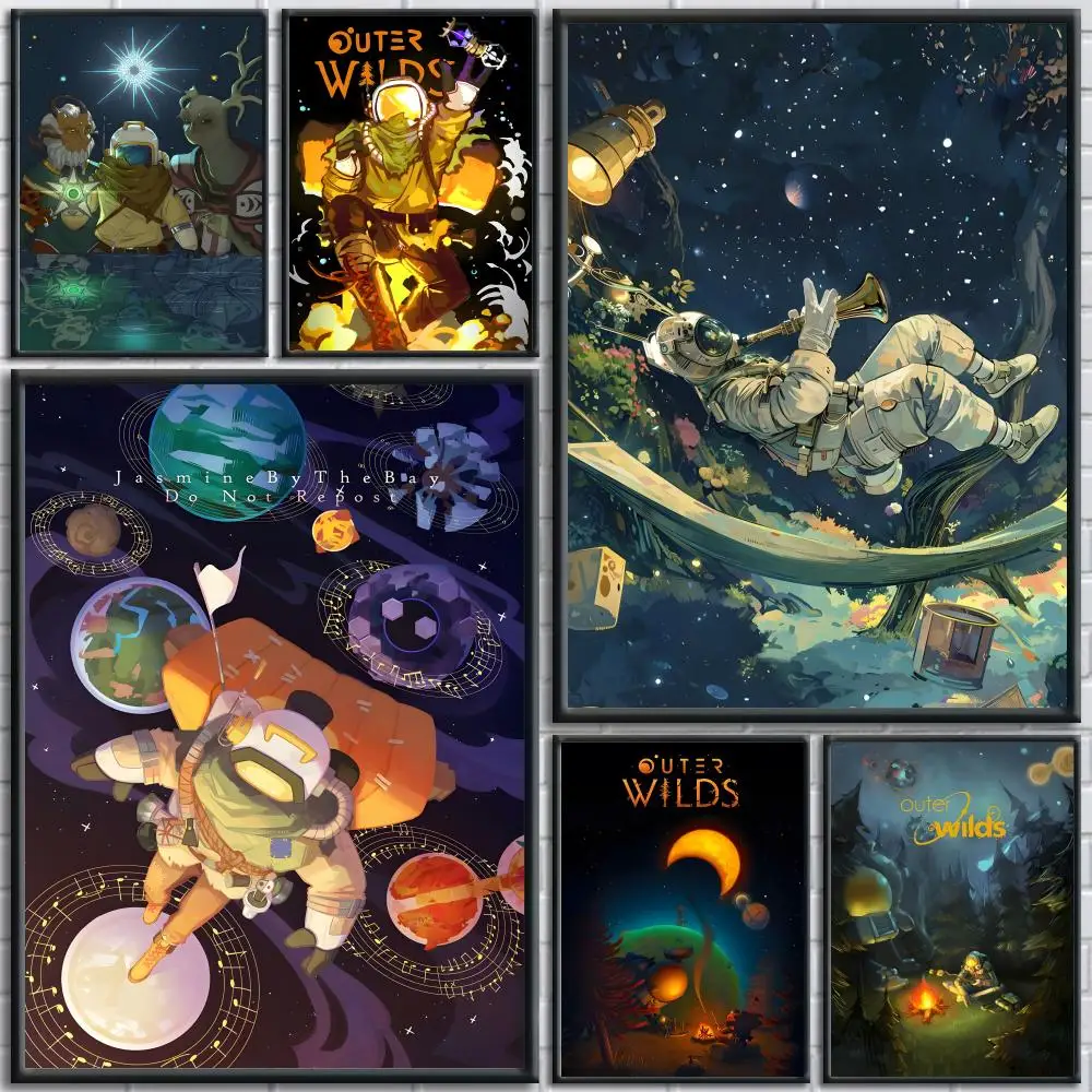 

Video Game O-Outer Wilds Poster Trendy And Easy-to-Apply Wall Art Stickers For Home Decor And Dorm Room Walls