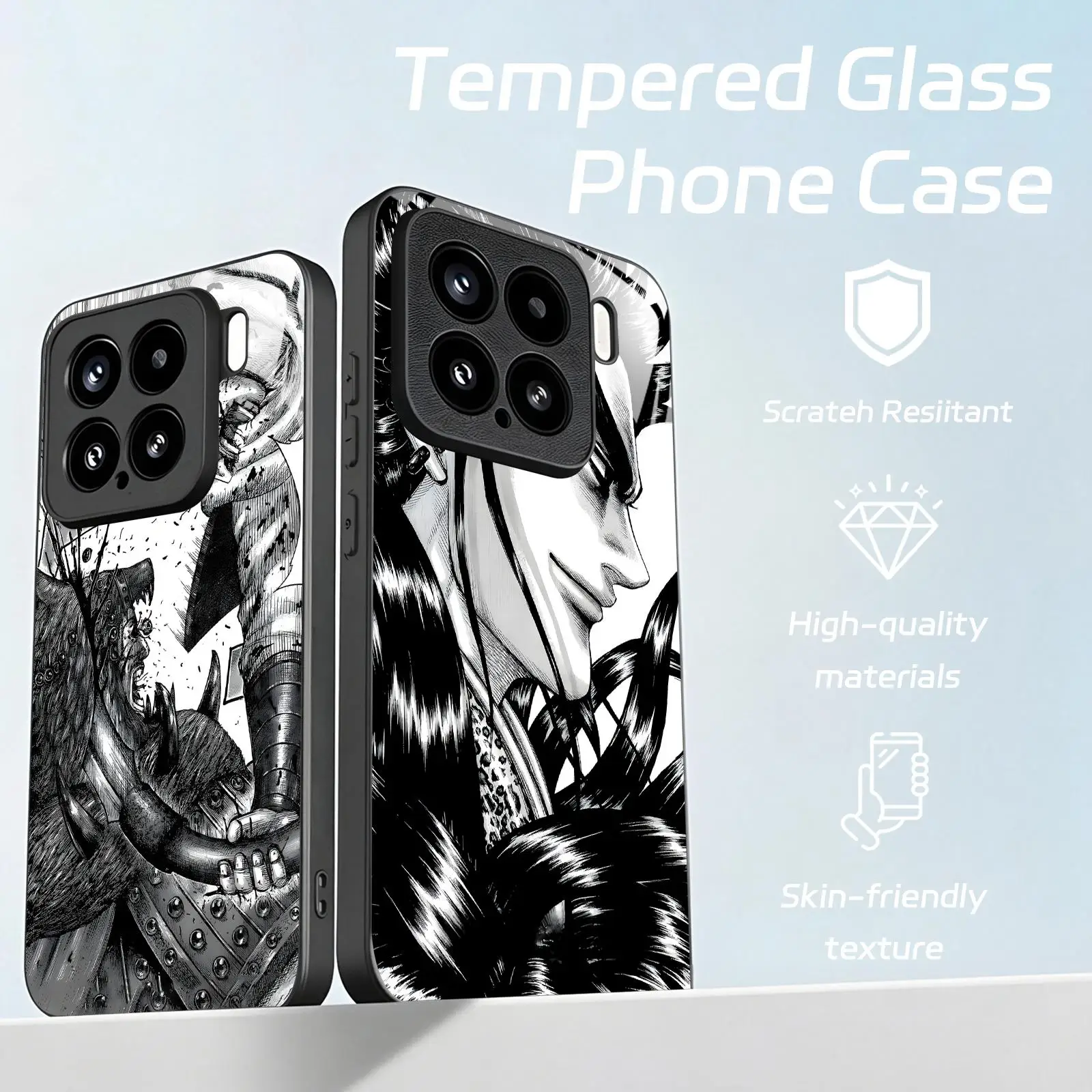 anime kingdom Phone Case For Xiaomi 17 15 14 13 12 11 T Ultra Pro Tempered Glass Phone Case