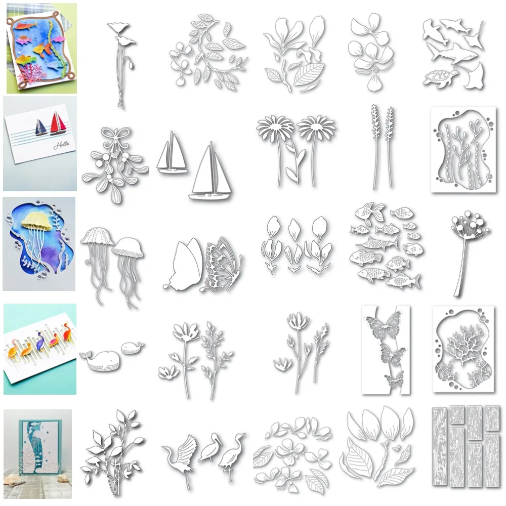 Big sale dolphin Metal Cutting Frame dies 2024 New Templates DIY Scrapbooking Paper Making Crafts Cuts