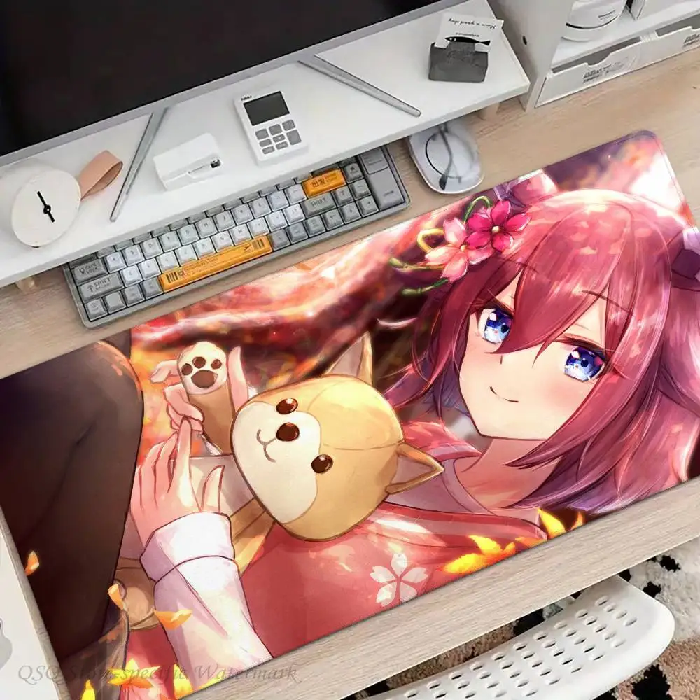 Sakura Chiyono O Anime Uma Musume Mousepad Non-slip Suitable For Office Computers Laptops E-sports Game Desk Mats XXL Keyboard