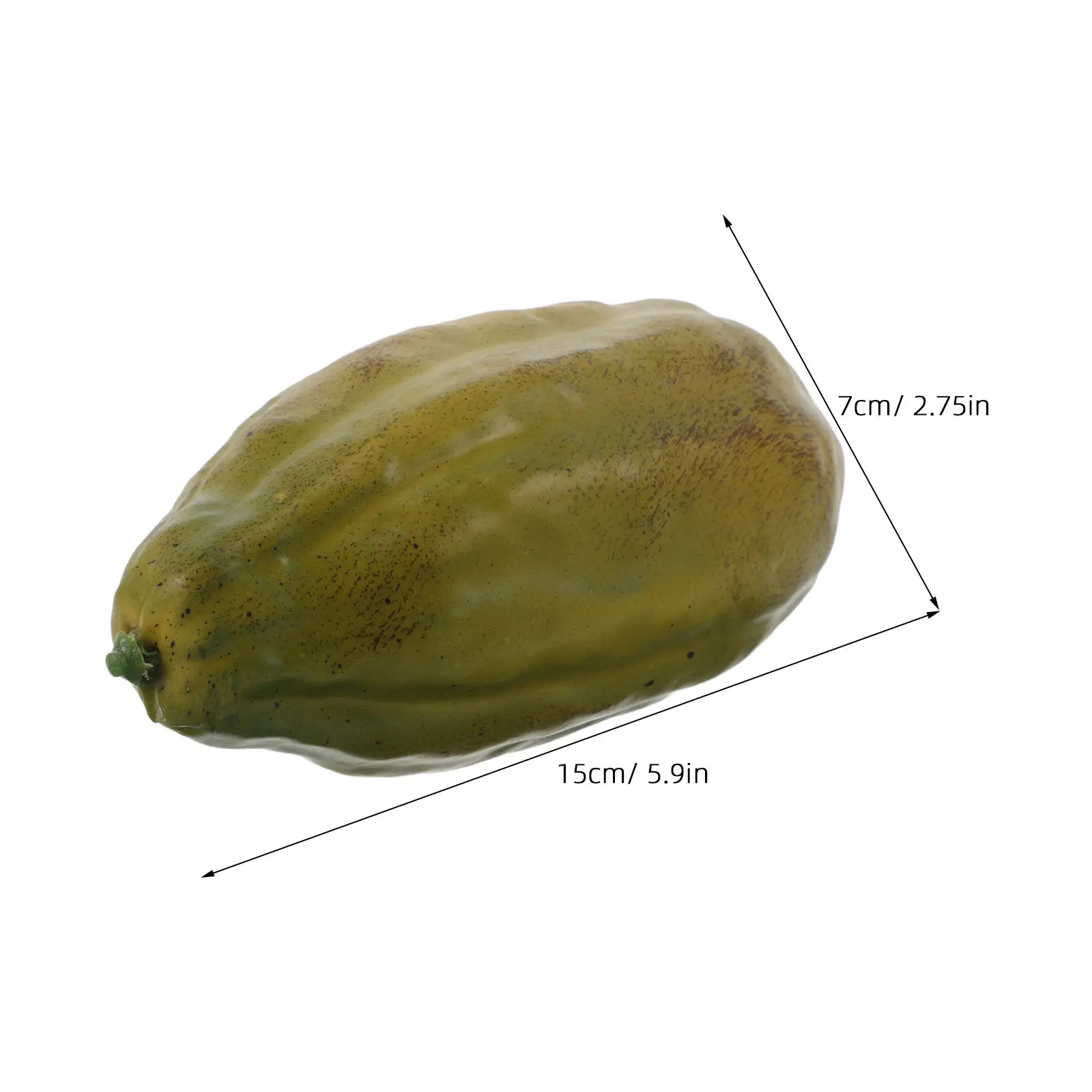 Fake Cocoa Fruit Realistic Artificial Coffee Fruit Prop Table Simulated Cocoa Ornament Coffee Shop Cafe Party Home Display Green image 3