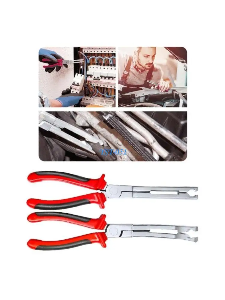 

E15A Ergonomic Straight / Angled Head Preheat Plug Pliers Carbon Steel Glow Plug Connector Remover for Car Engines Repair