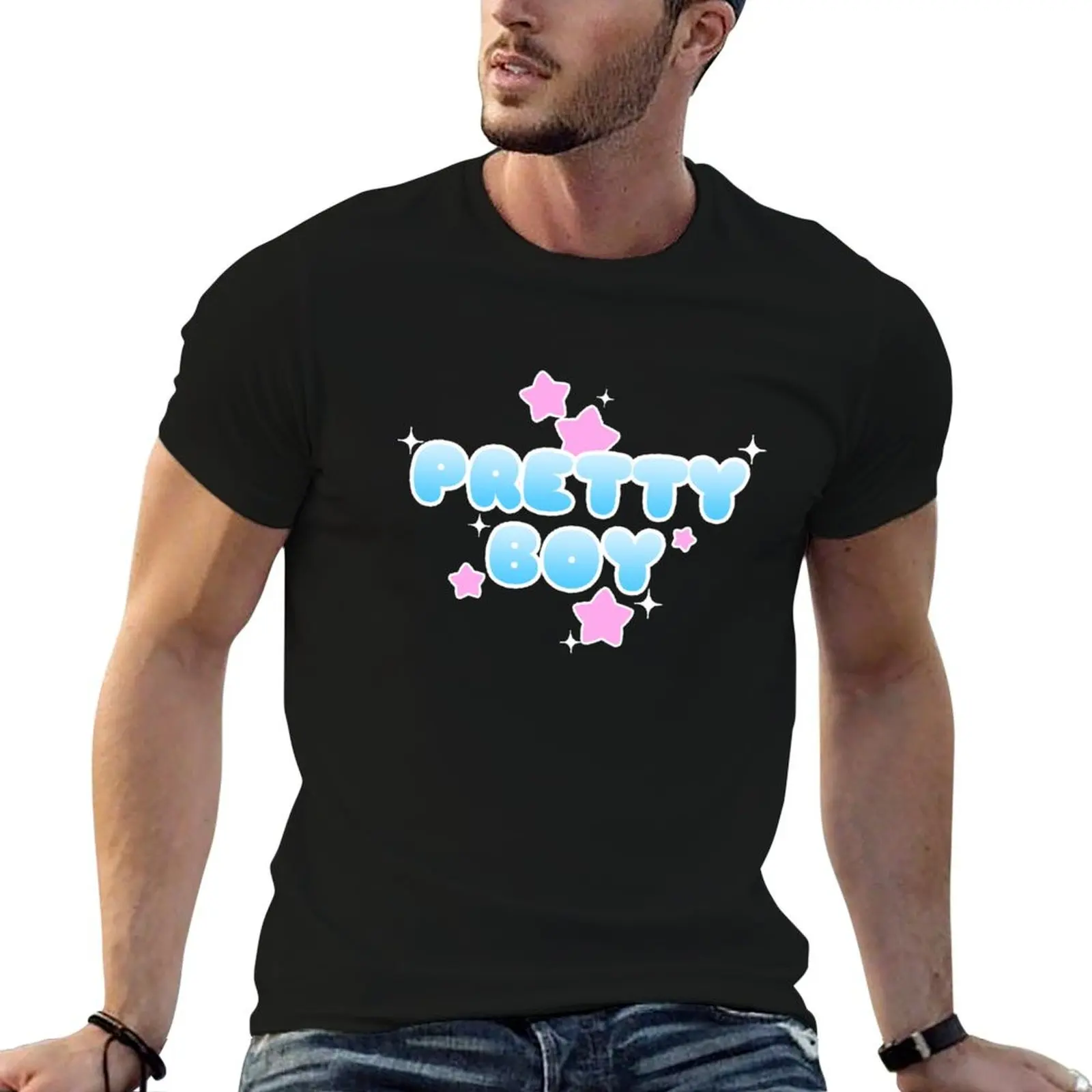 

Pretty Boy T-Shirt basketball graphic tees plus size clothes aesthetic clothes essential t shirt compression shirt men