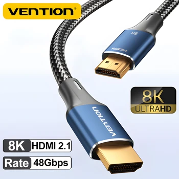 Vention Nuovo cavo HDMI 2.1 da 8K a 60 Hz Video 3D Cavo HDMI digitale HD da 48 Gbps certifizzato ad alta velocità per Samsung Sony Xiaomi TV Swictch