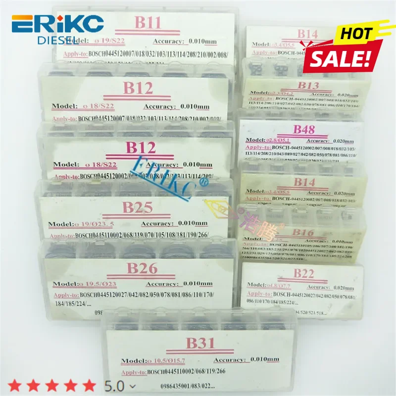 Common Rail Injector Adjustment Shim B11 B12 B13 B14 B16 B22 B25 B26 B31 B37 B48 B21 B23 B24 B27 Adjusing Washer For Bosch Denso