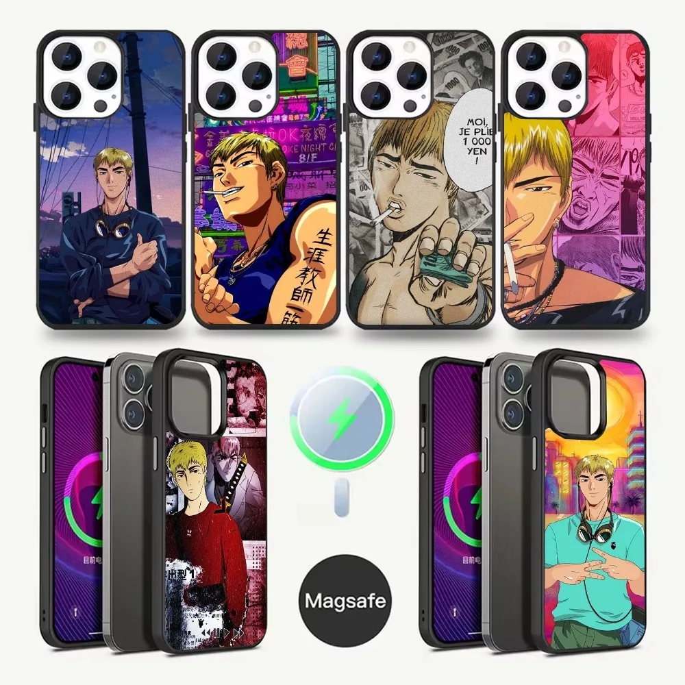 

Great Teacher Onizuka GTO Phone Case For iPhone 16,15,14,13,12,11,Pro,Max,Plus,Mini,Magsafe,Magnetic Wireless Charging Case