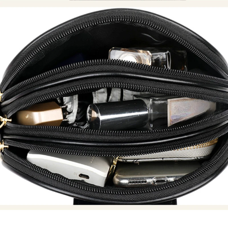 Simple Commuting Small Square Bag The New Trend Fashion All Three-layer One-shoulder Lady Cross-body Bag