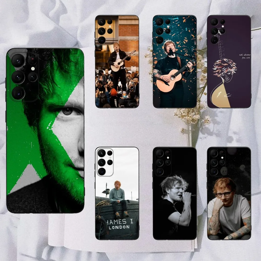 UK E-Ed Sheerans singer  Phone Case For Samsung Galaxy A20,A21s,A22,A31,A32,A52,A53,A72,73,A80,A91 Soft Black Cover