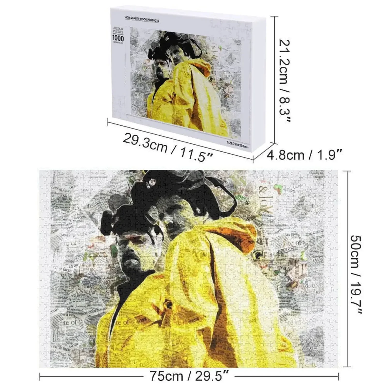 ブレイキング・バッド 1 ジグソーパズル カスタムネーム ウッドワークス オブ アート パズル