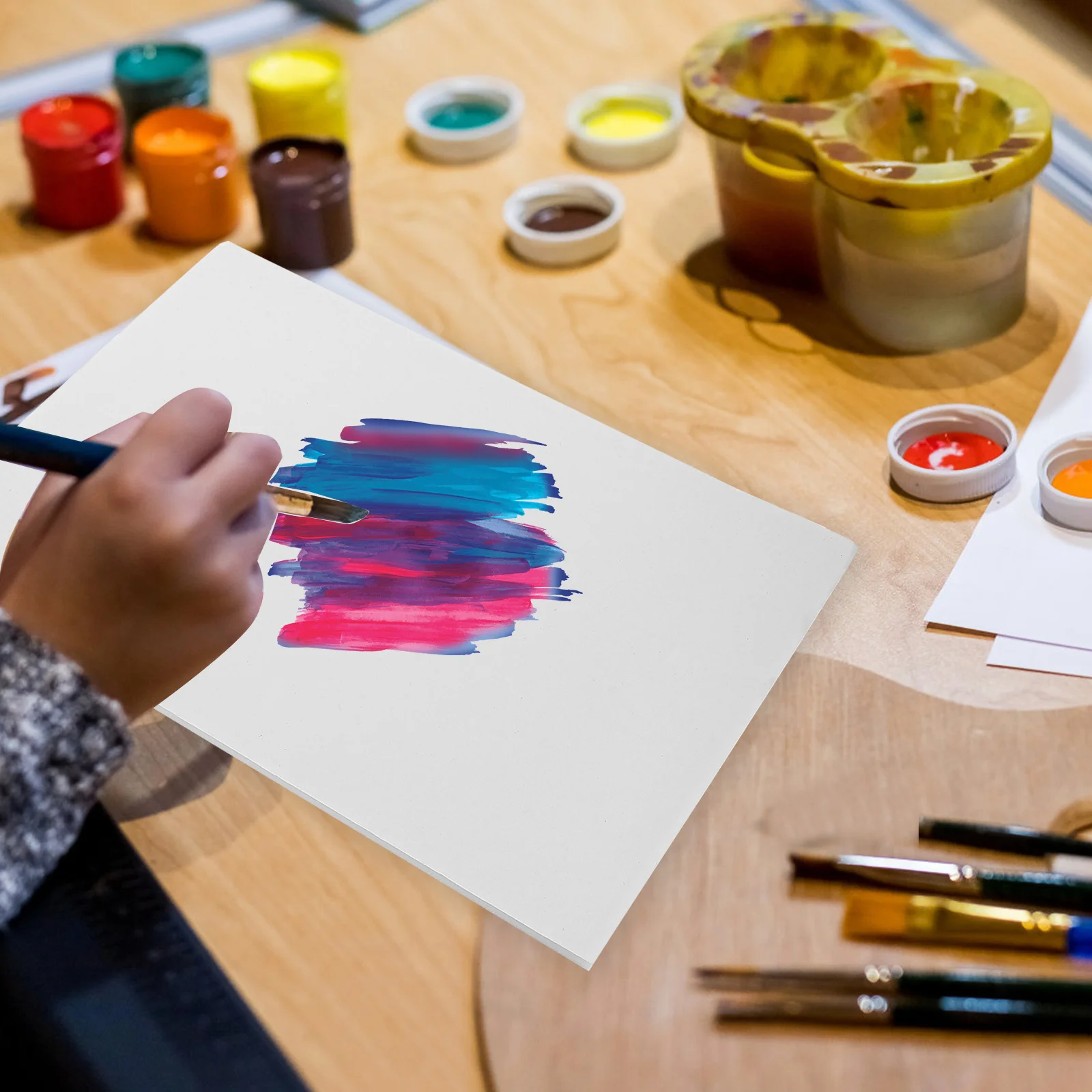 

10Pcs White Foam Boards Large Foam Boards for Art Painting Advertising Background Wall Craft Thick Poster Board