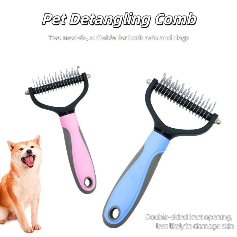 Undercoat Deshedding Comb Pet Grooming Brush Hair Fur Remover Knot Cutter Tool for Dogs Cats Puppy Shedding Care Supplies