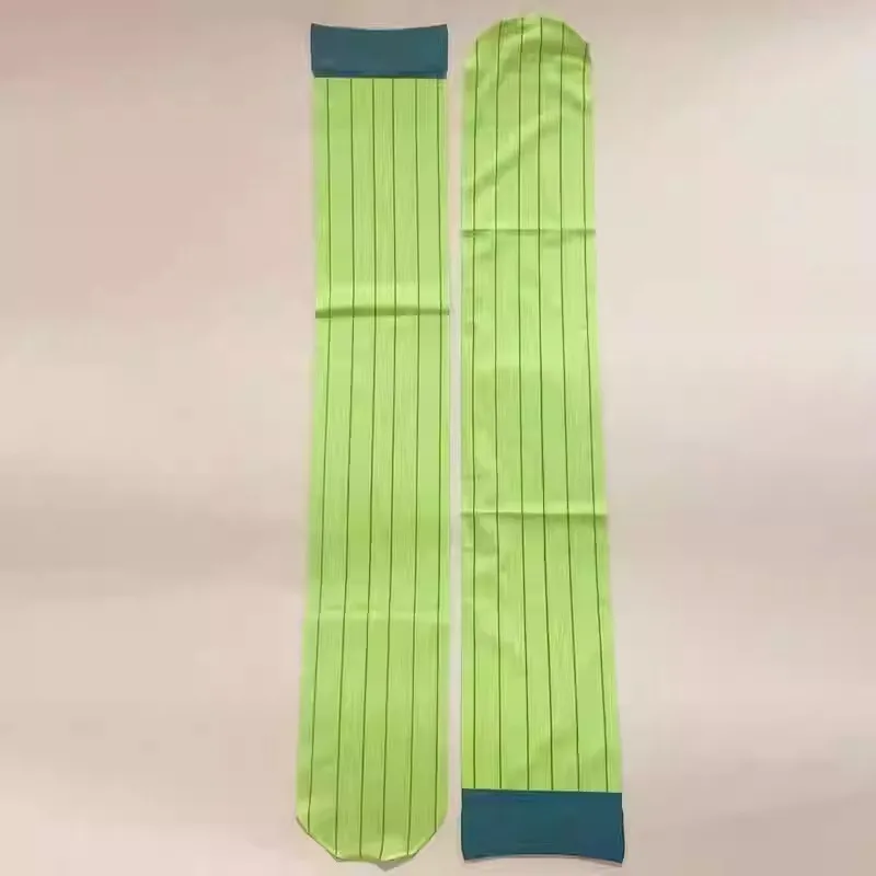 أنيمي ميتسوري كانروجي تأثيري الدعامة نمط JK جوارب رقيقة المرأة مخطط كتلة اللون تأثيري الفخذ العليا ملابس يومية هالوين #4