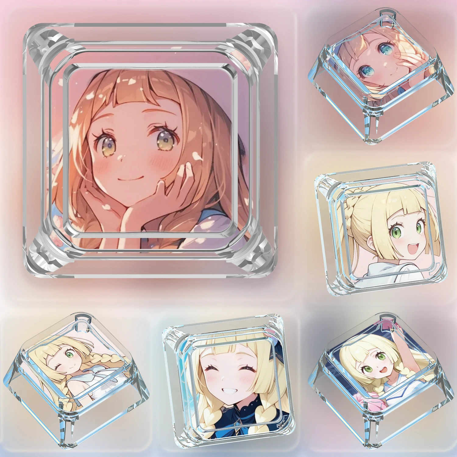 19 أنماط لتقوم بها بنفسك Ptcg Lillie لطيف لوحة المفاتيح الميكانيكية أغطية المفاتيح Ptcg Lillie الصليب محور لوحة المفاتيح الميكانيكية أغطية المفاتيح لعبة هدية