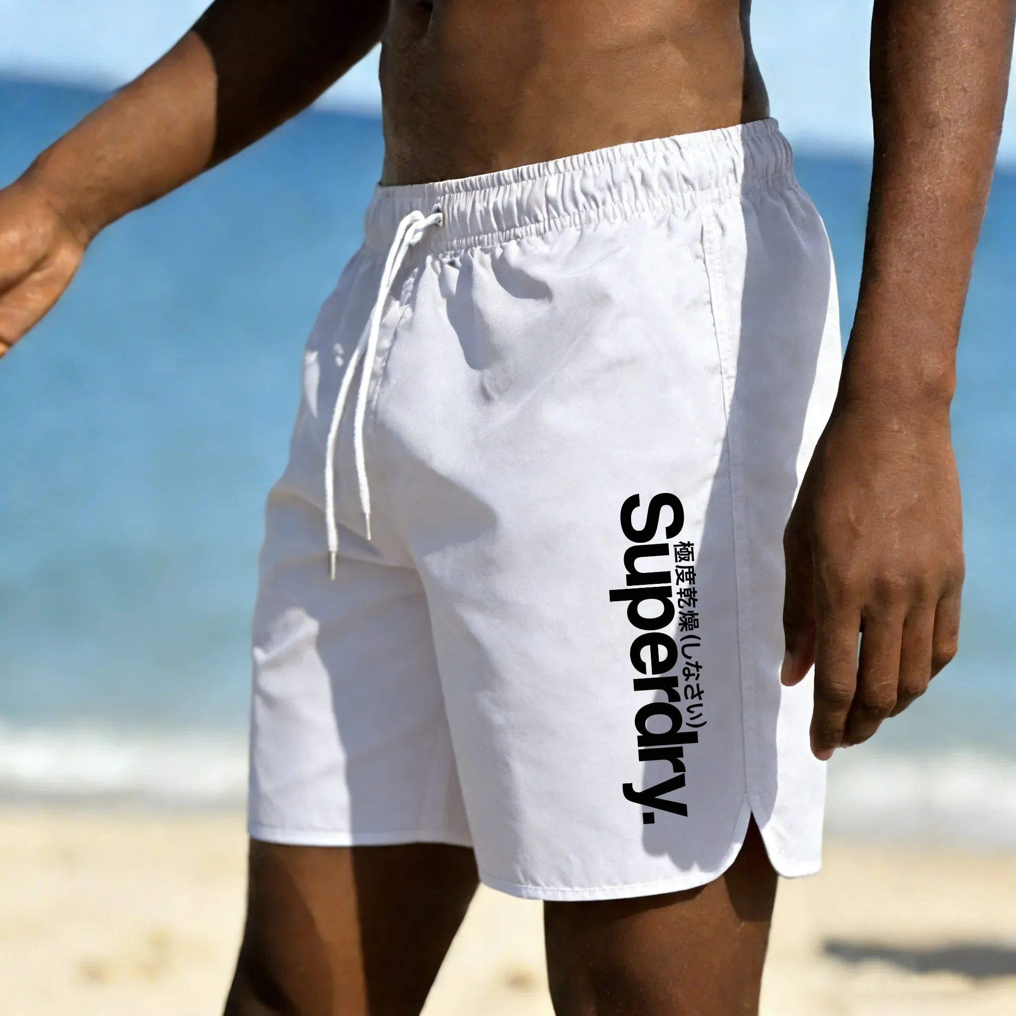 

Men's Beach Short, Quick Dry Breathable Loose Swim Trunks Summer Vacation Surfing Board Shorts 2026