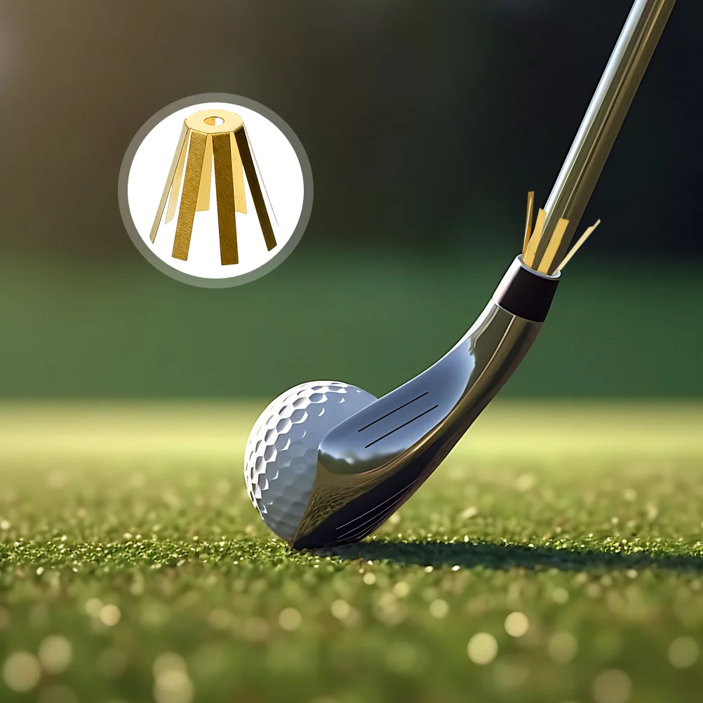 

10 Pcs Golf Clubs Shaft Sleeve Adjustable Universal Brass Shims Steel Extensions