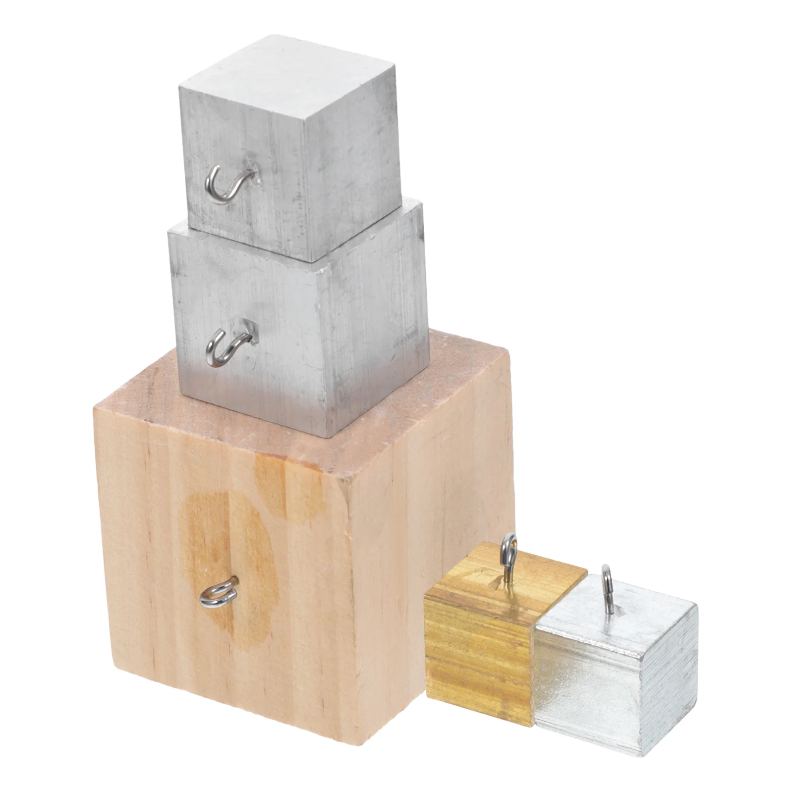 

5 PCS Cube Group Density Cubes Physics Experiment Square Jiangsu Equipment Wood Tool Students Supply