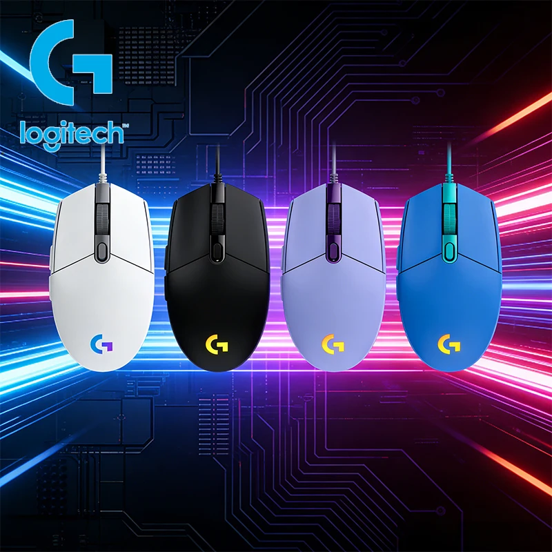 

Logitech G102 G203 Wired Mouse Second Generation Mechanical Esports CS PUBG Gun Gaming Peripheral Flagship RGB Light Mouse