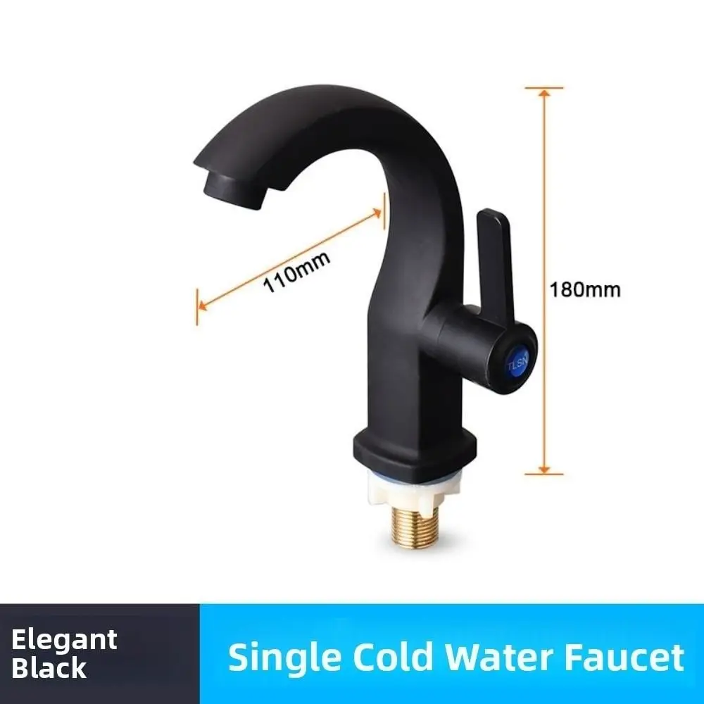 

Single Cold Bathroom Basin Faucet Modern Anti-corrosion Single Lever Hole Tap Safety Multifunction ABS Water Purifier Washbasin