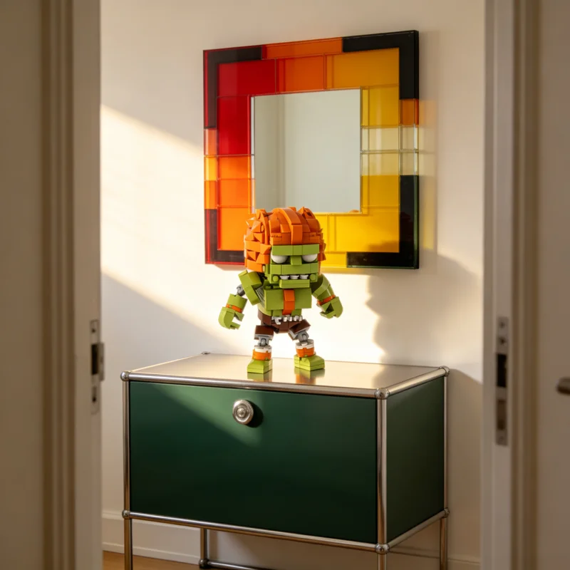 313pcs MOC SF2-BLANKA Model Building Blocks Toy Creative Craft Brick Assemble Collection Birthday Idea Education Art Display