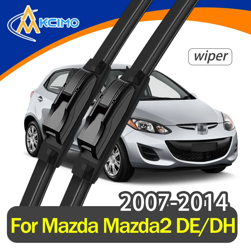 

For Mazda Mazda2 DE/DH 2007-2014 Wiper Front Wiper Blades 2pcs HD Quiet Durable Automotive Wiper Windshield Windscreen