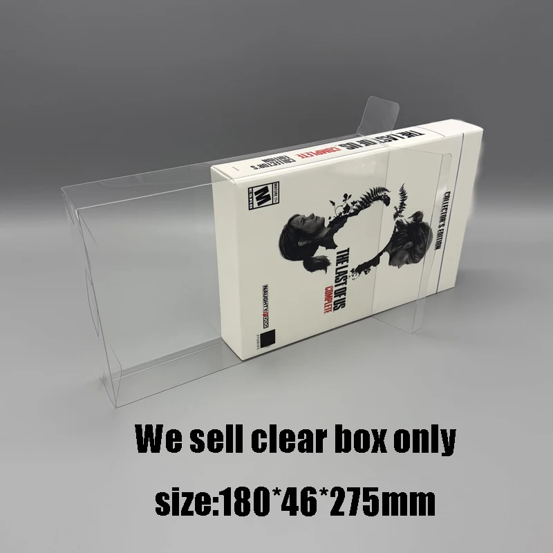For PS5 The Last of Us Complete Edition Transparent Collector's Display Protective Case Showcase Box‌