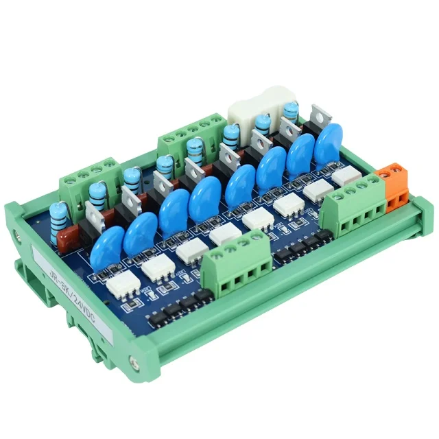 

8-канальный NPN PNP DC 24 В, модуль SCR, ПЛК, плата усилителя переменного тока для домашней промышленности