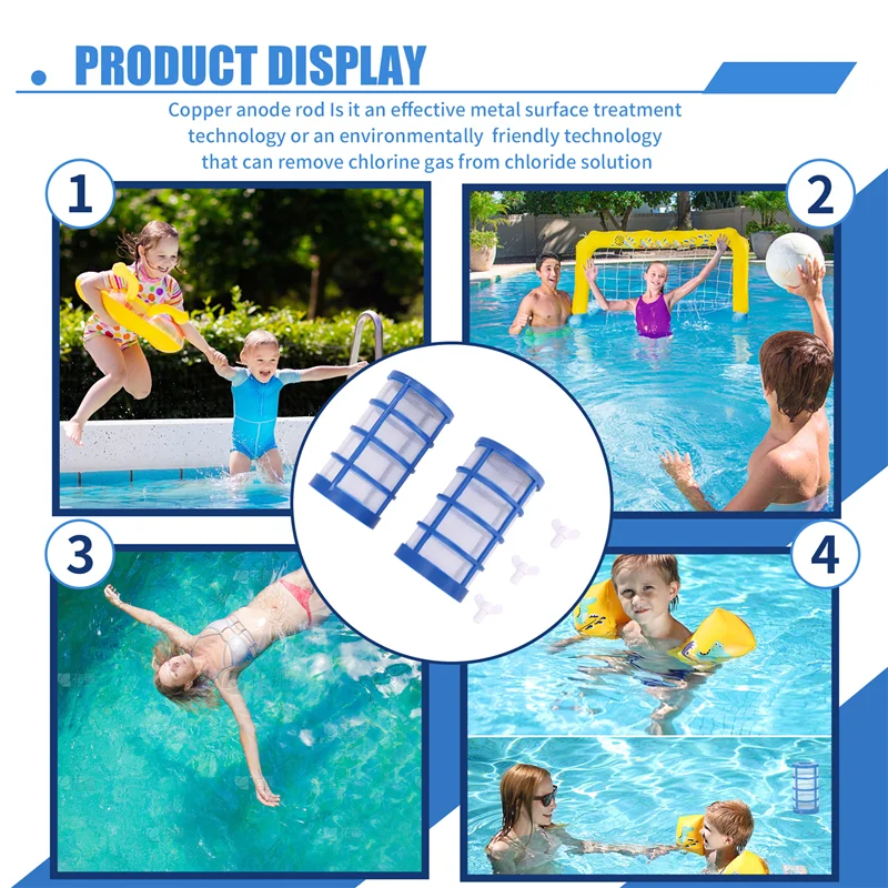 B03C-2PCS Replacement Filter Screen For Solar Pool Purifier Cleaner Ionizer