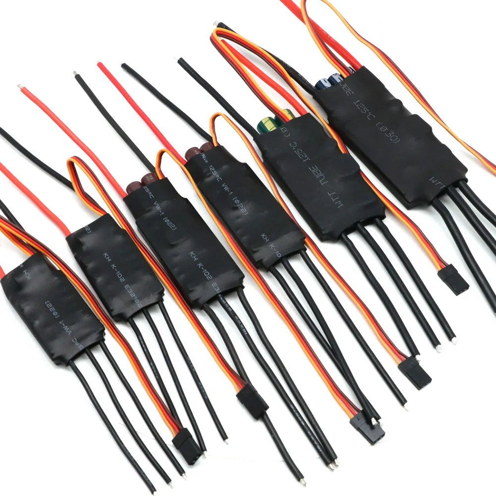 ZMR Bidireccional 12A/20A/30A/40A/50A/60A/80A ESC bidireccional sin escobillas para hélice subacuática neumática de coche de Control remoto