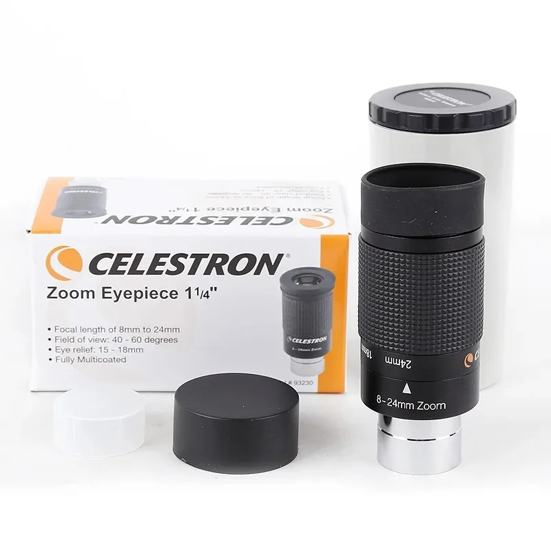

Celestron astronomical telescope 8-24mm Zoom Eyepiece 1.25inch 31.7mm Fully Multi-Coated Continuous zooming variable Folding