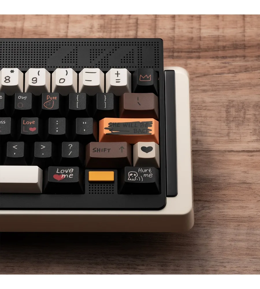 Retro love story R3 keycap PBT five-sided sublimation original highly magnetic axis mechanical keyboard