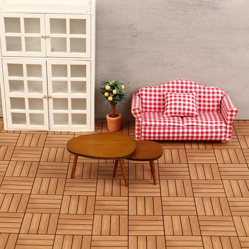 1:12 Dollhouse Miniature Floor Wallpaper Floor Mat Scene Background Pad Model Home Decor Toy Doll House Accessories