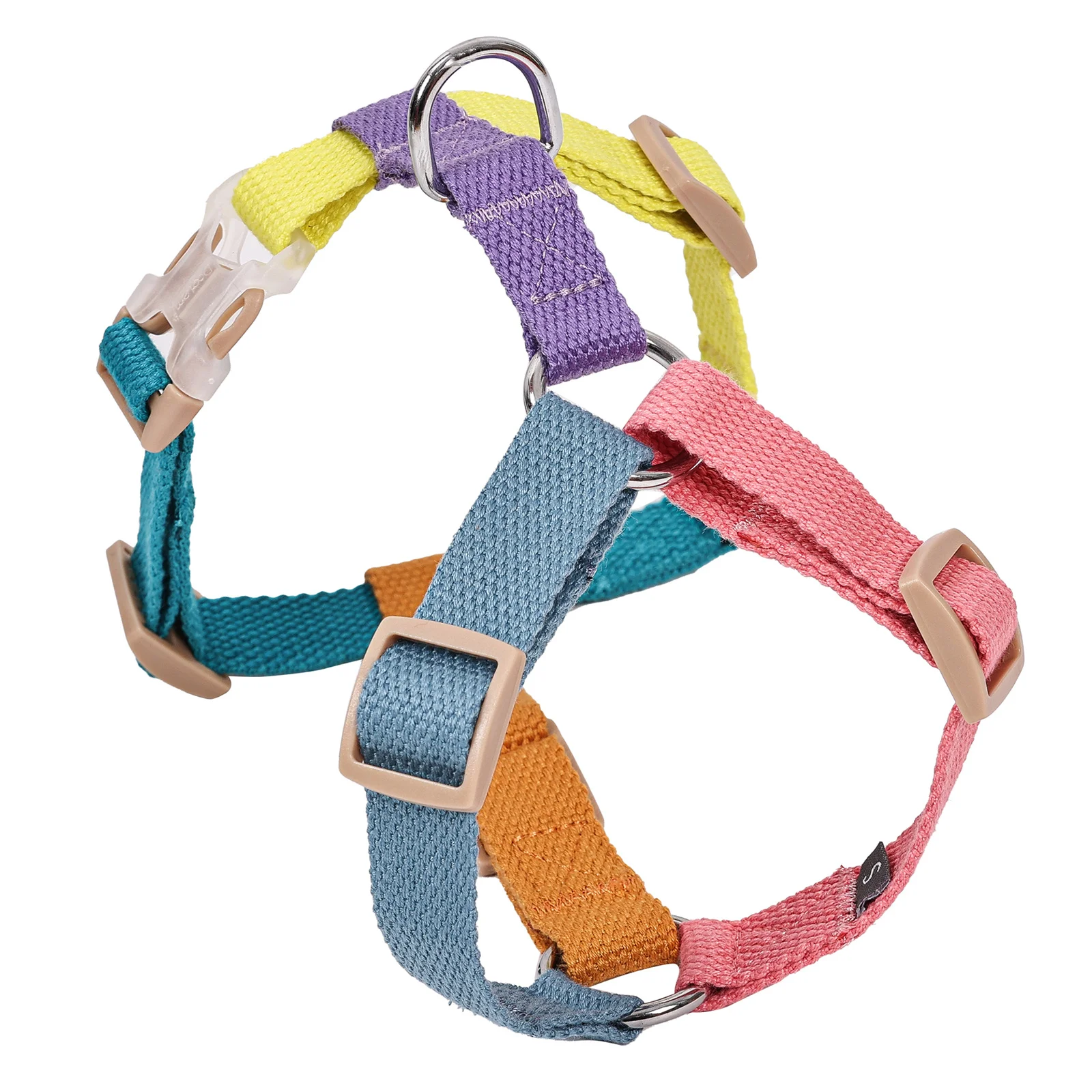 No Pull Dog Harness for Medium Large Dogs Cotton Webbing Breathable Harness for Dog Adjustable Easy Pet Walking Harness Training