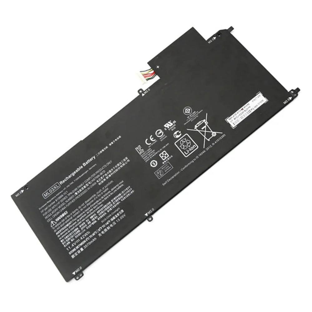 Imagem -06 - Bateria Original do Portátil para hp Spectre x2 pc Destacável 12 Brand Novidades Ml03xl 11.4v 42wh Hstnn-ib7d 814277005