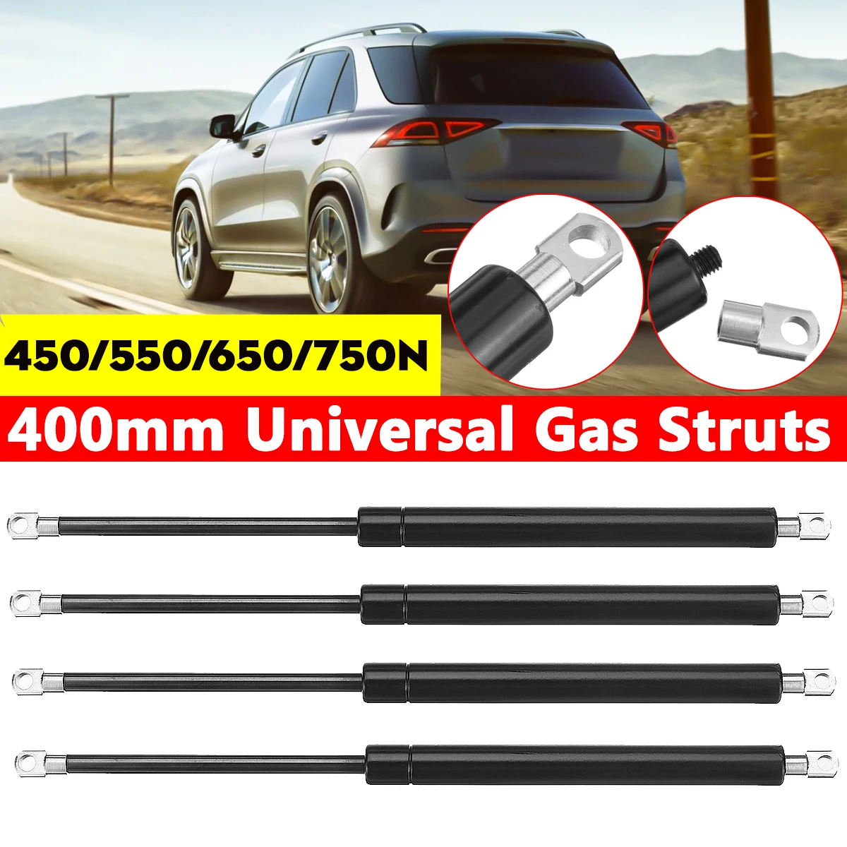 

1PC 400mm Universal Car Gas Struts Spring 450N 550N 650N 750N Trunk Tailgate Bonnet Hood