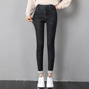Hohe Taillensternhose weibliche Stretch, dicke Samtjeans, lässige Mode, hohe Qualität, weiblich, 2023 8 Hauptverkäufe Calca Damen -Farbjeans - №8