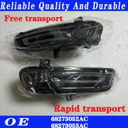 For 2017-2021 Jeep Grand Cherokee Pair Front Bumper LED Fog Lights Driving Lamps 68273052AC 68273053AC